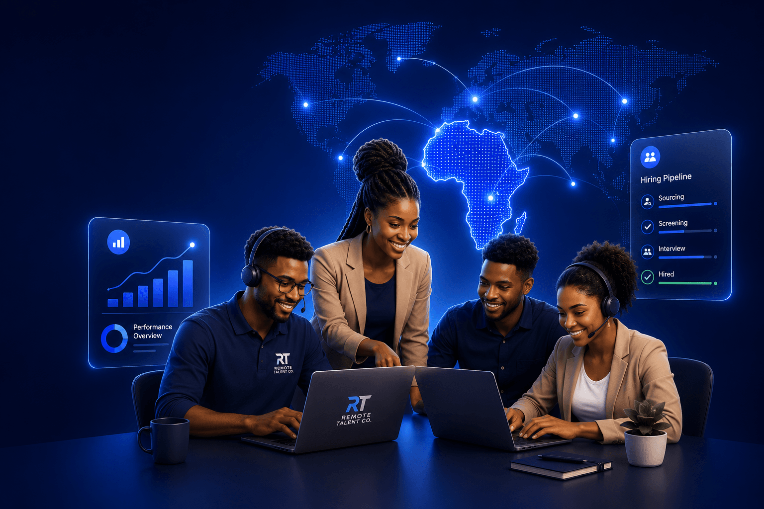 Remote Talent Co. remote staffing team